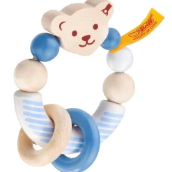 Sonajero de madera oso Steiff azul - Selecta