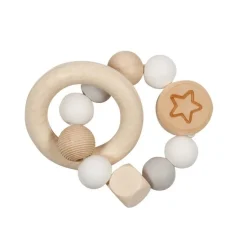 Sonajero de madera y silicona estrella - Goki