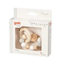 Sonajero de madera y silicona estrella - Goki