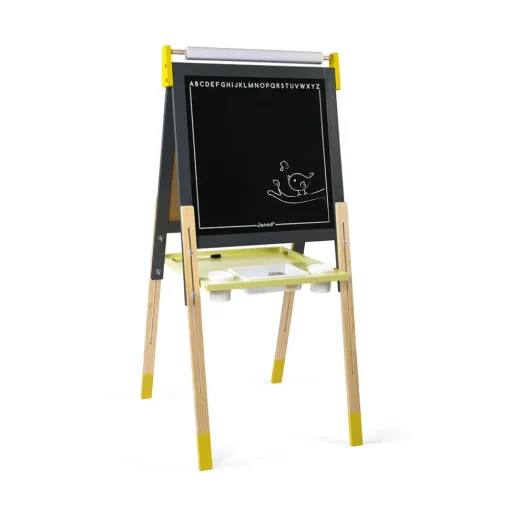 Tablero ajustable gris y amarillo - Janod
