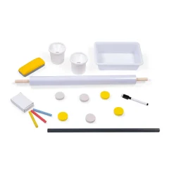 Tablero ajustable gris y amarillo - Janod
