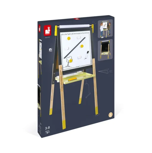 Tablero ajustable gris y amarillo - Janod