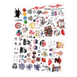 75 Tattoo lavables Manga Kawaï - Buki France