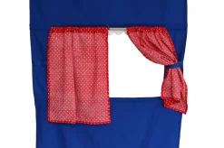 Teatro de marionetas de tela azul - Mù
