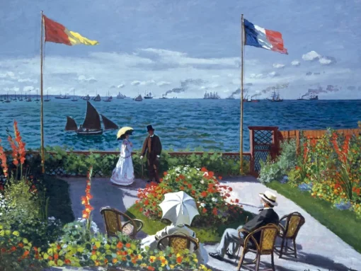 Terraza de la Sainte Adresse de Monet - Puzzle Michèle Wilson