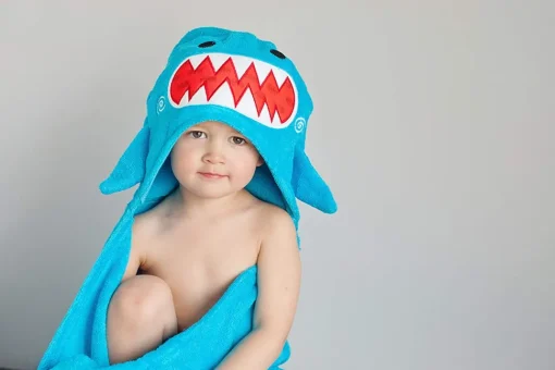 Toalla para niños - Sherman le requin - Zoocchini