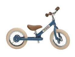 Trybike Draisienne acero vintage azul petróleo - Trybike