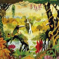 Tucanes en la cascada - Puzzle Michèle Wilson