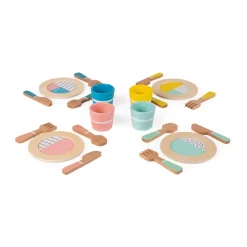 Vajilla de madera con 20 accesorios - Janod