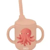 Vaso con pajita de silicona Slurpy el pulpo - Sassi Junior