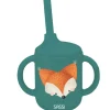 Vaso con pajita de silicona Crunchy el zorro - Sassi Junior