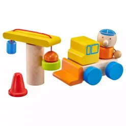 Vehículo de construcción, con velcro 8 piezas - Selecta