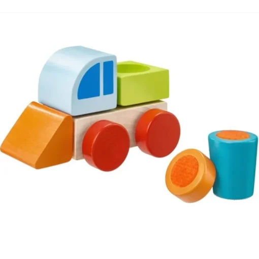 Vehículo de madera, con velcro 6 piezas - Selecta