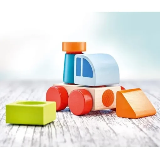 Vehículo de madera, con velcro 6 piezas - Selecta